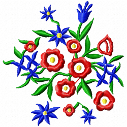 Flowers And Tree Embroidery Design 1 Flowers And Tree Embroidery Design 1